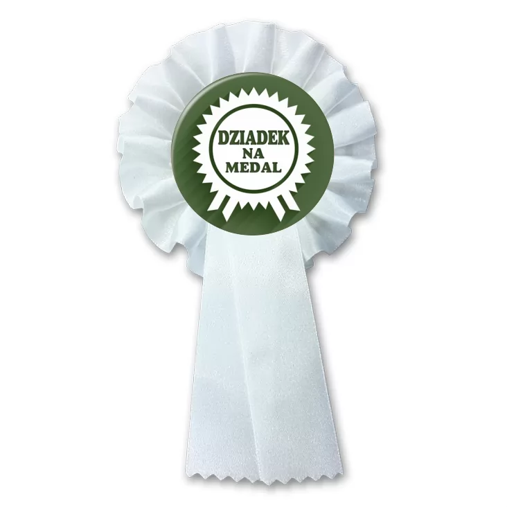 przypinka kotylion Dziadek na medal