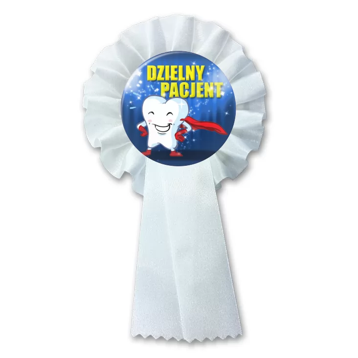 przypinka kotylion Dzielny Pacjent