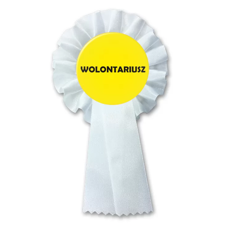 przypinka kotylion Wolontariusz