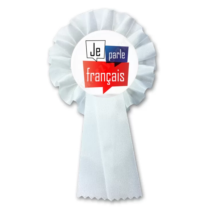 przypinka kotylion Mówię po francusku