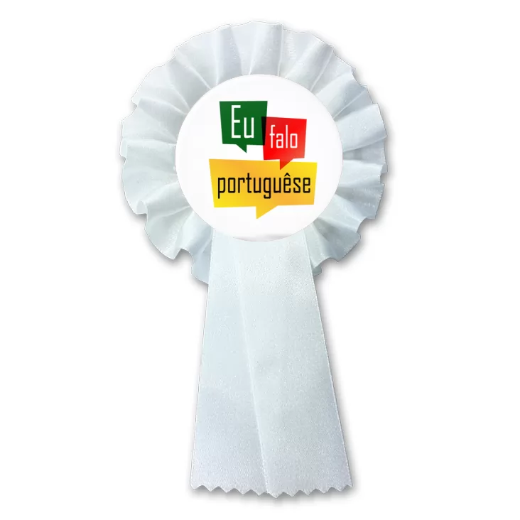 przypinka kotylion Mówię po portugalsku