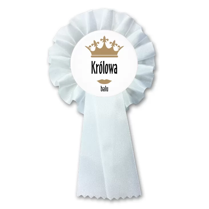 przypinka kotylion Królowa Balu