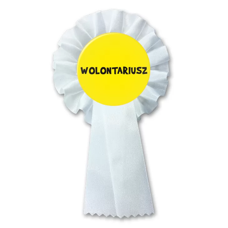 przypinka kotylion Wolontariusz