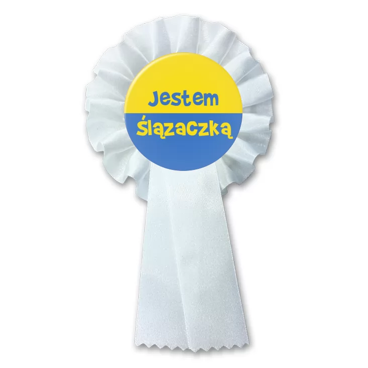 przypinka kotylion Jestem Ślązaczką