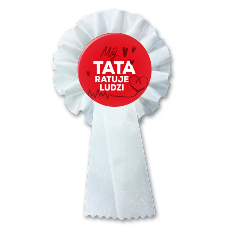 przypinka kotylion Mój tata ratuje