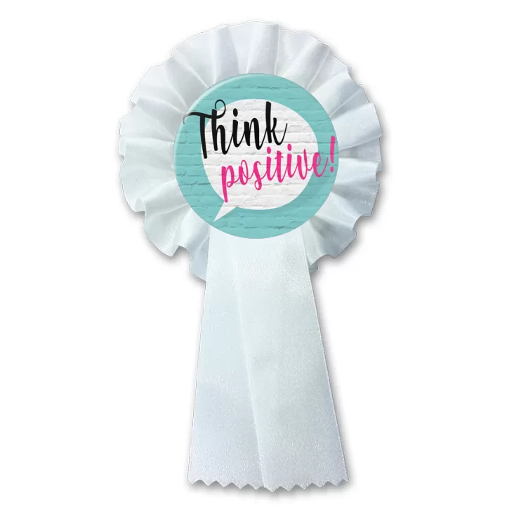przypinka kotylion Think positive