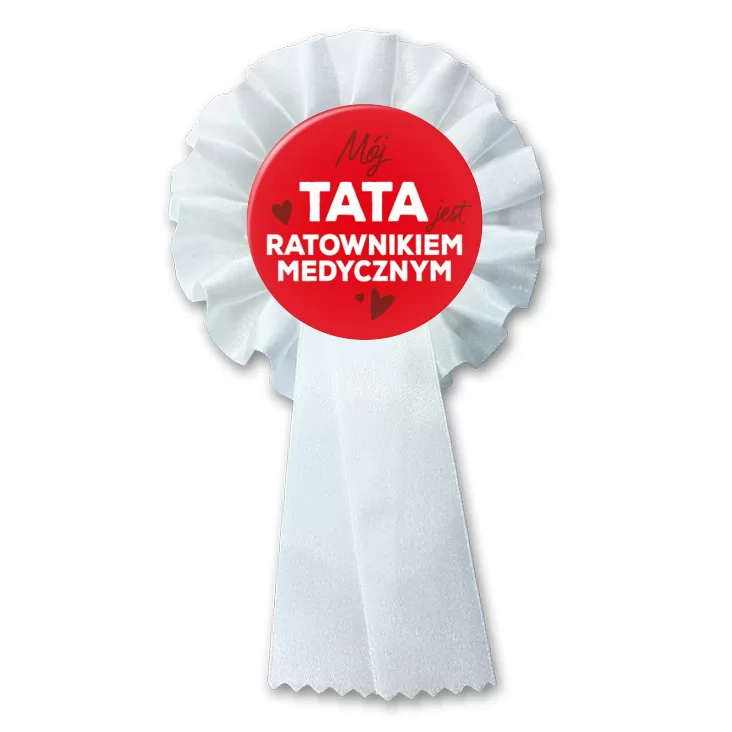 przypinka kotylion Mój tata jest ratownikiem medycznym