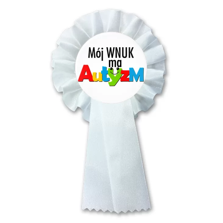 przypinka kotylion Mój wnuk ma autyzm
