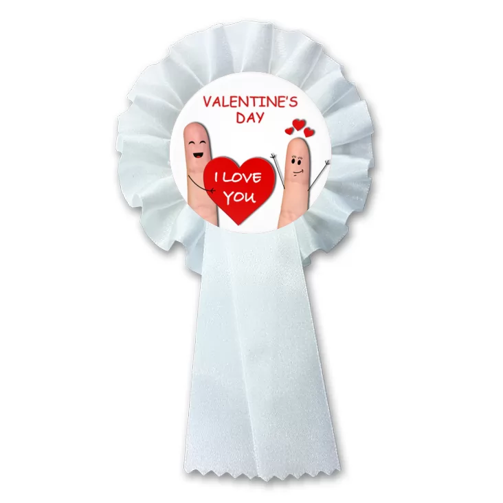 przypinka kotylion Valentine Day paluszki dwa