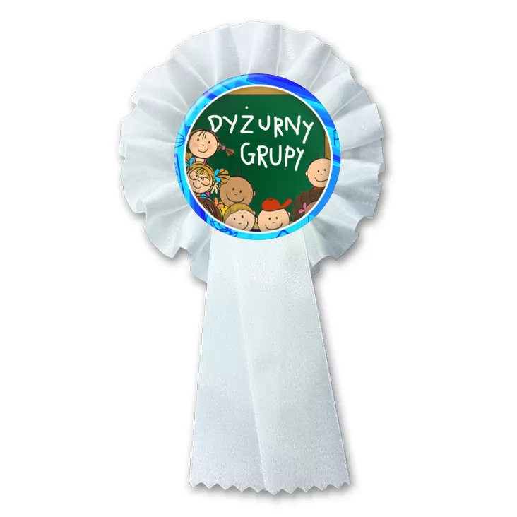 przypinka kotylion Dyżurny grupy obwódka