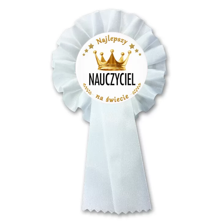 przypinka kotylion Najlepszy Nauczyciel Dzień Nauczyciela