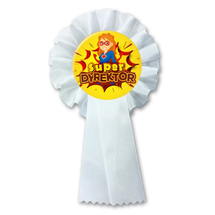 przypinka kotylion Super Dyrektor Superwoman