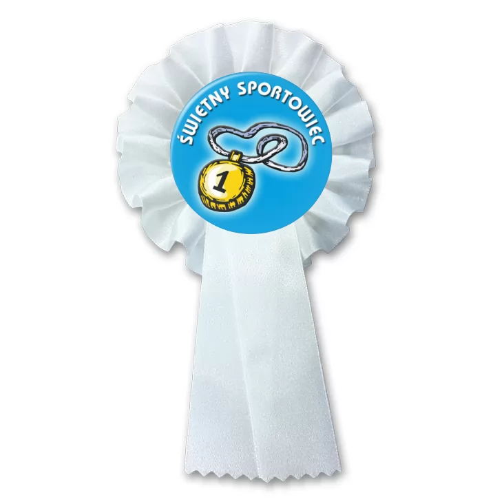 przypinka kotylion Świetny sportowiec