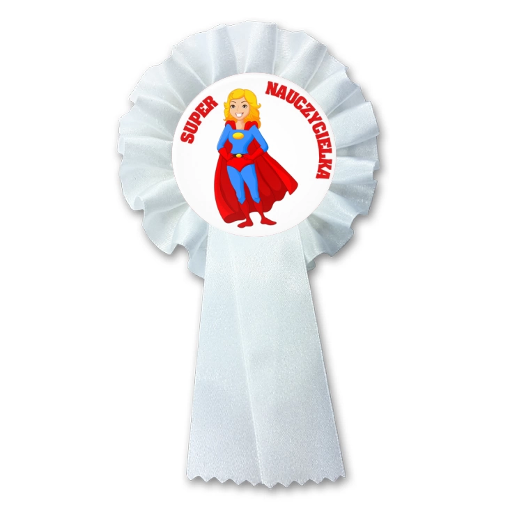 przypinka kotylion Super nauczycielka
