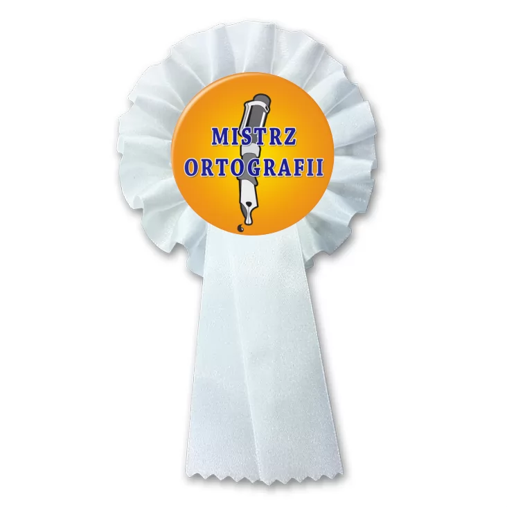 przypinka kotylion Mistrz ortografii