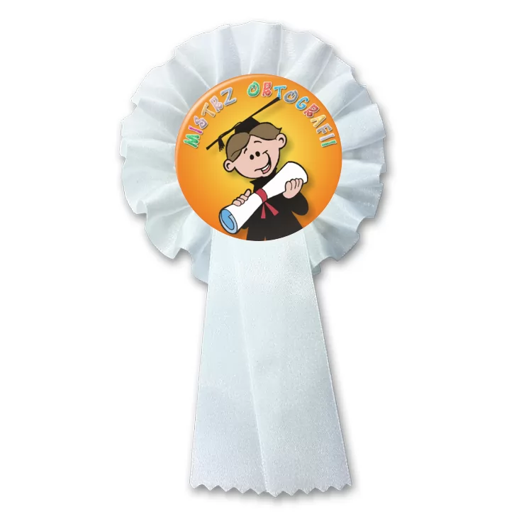 przypinka kotylion Mistrz Ortografii