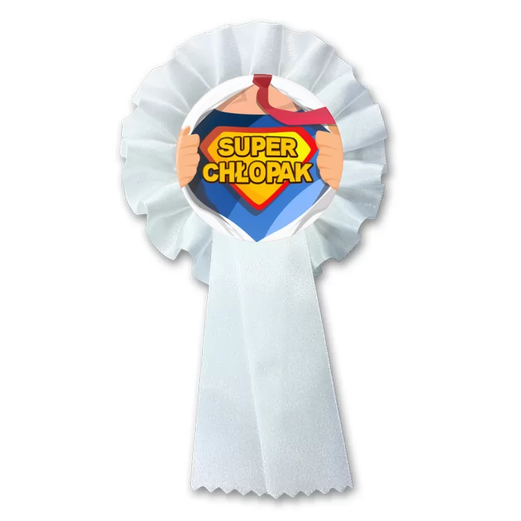 przypinka kotylion Super Chłopak Superman Dzień Chłopaka