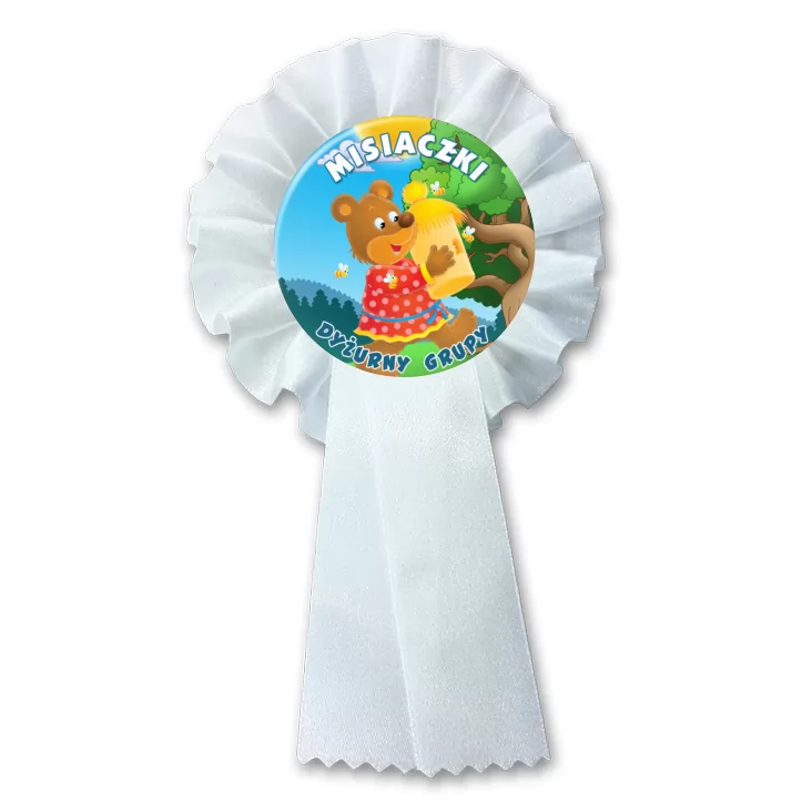 przypinka kotylion Dyżurny Misie