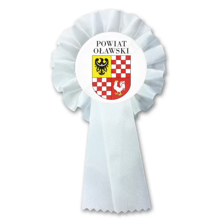 przypinka kotylion Powiat Oławski
