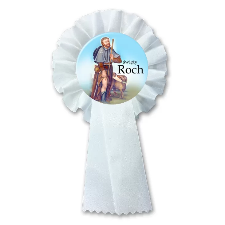 przypinka kotylion Patron święty Roch