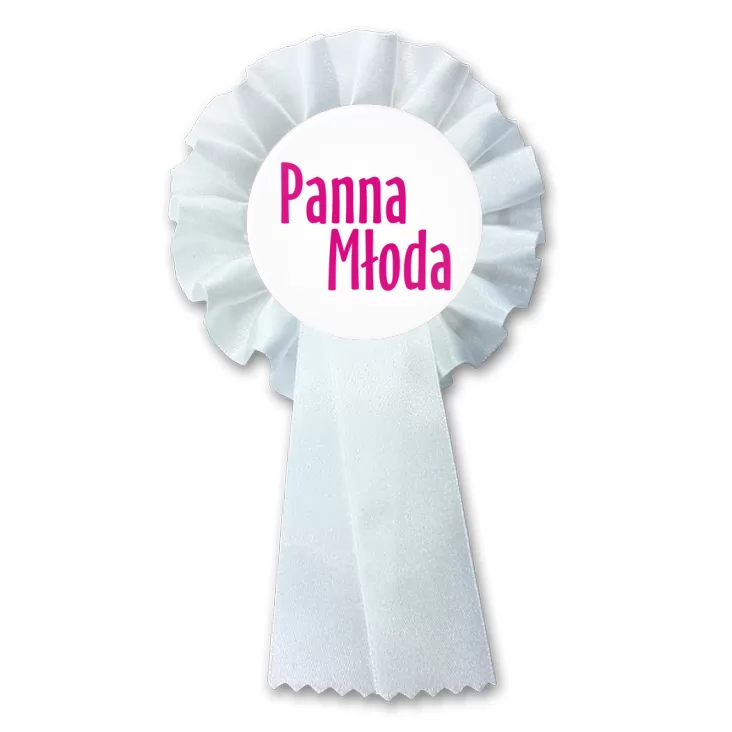przypinka kotylion Panna Młoda