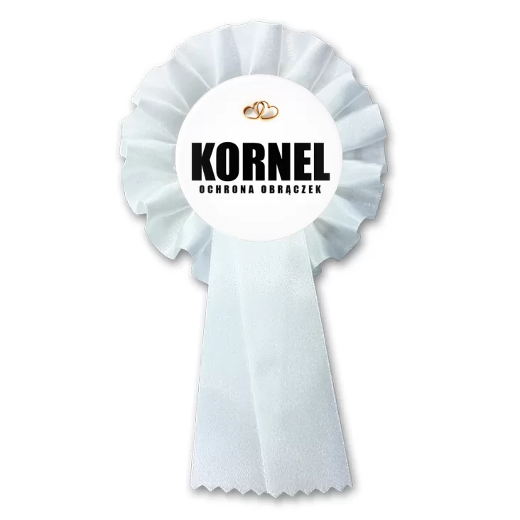 przypinka kotylion Ochrona Obrączek
