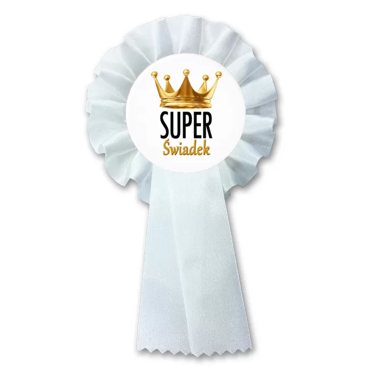 przypinka kotylion Super Świadek