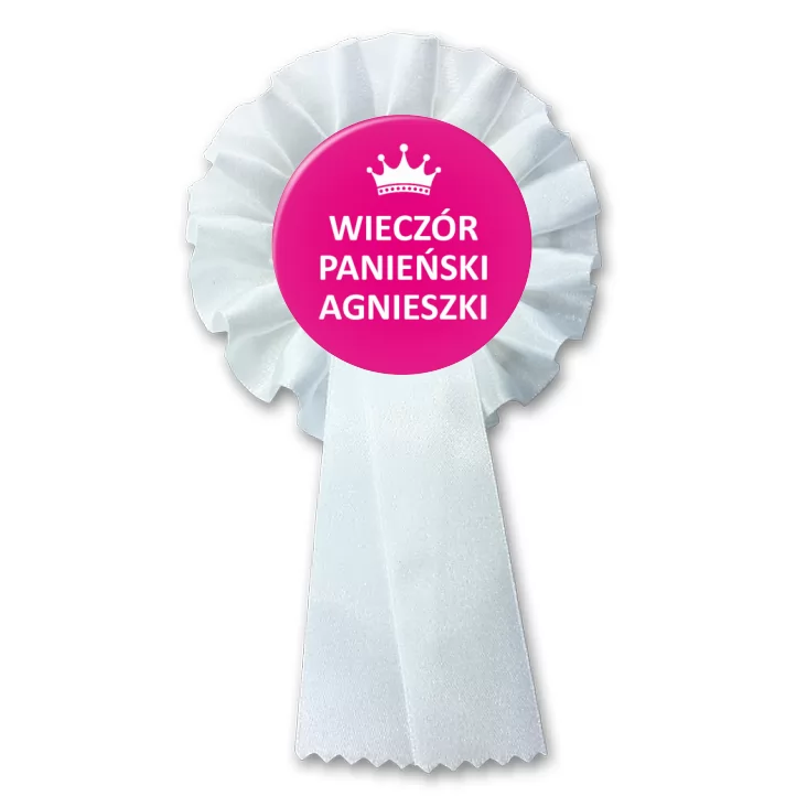przypinka kotylion Wieczór panieński Agnieszki