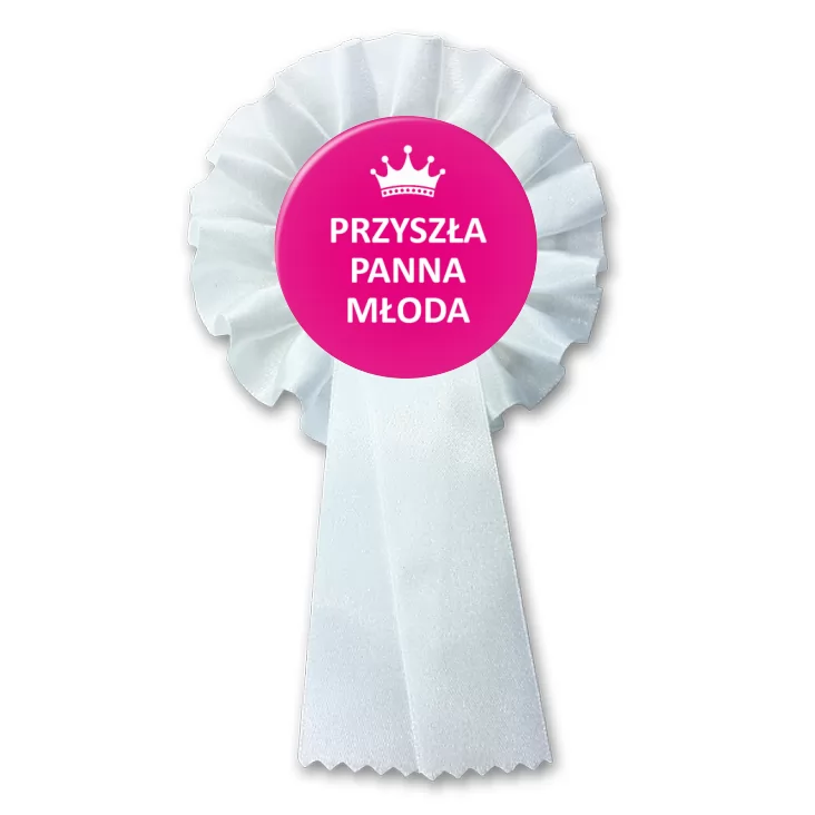 przypinka kotylion Przyszła Panna Młoda