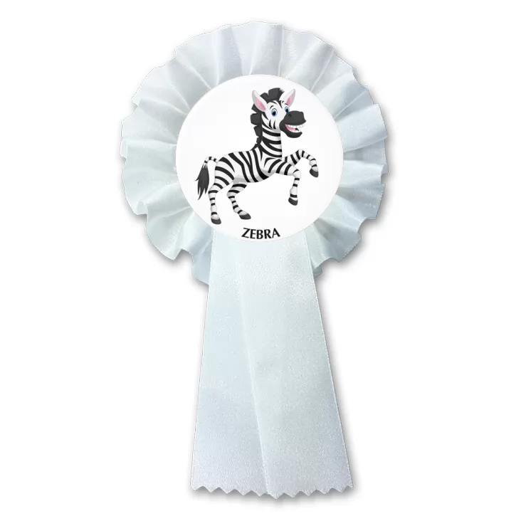 przypinka kotylion Zebra
