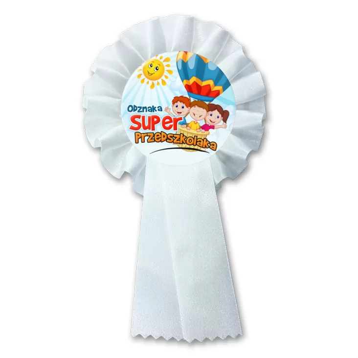 przypinka kotylion Odznaka Super Przedszkolaka