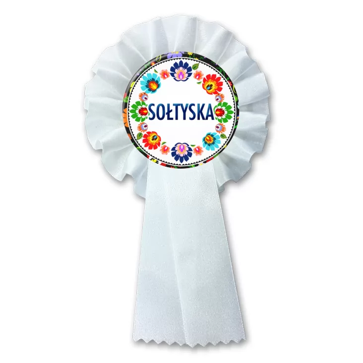 przypinka kotylion Sołtyska folk