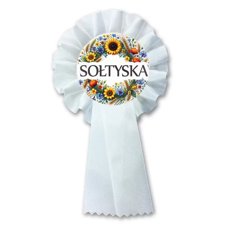 przypinka kotylion Sołtyska polskie kwiaty polne
