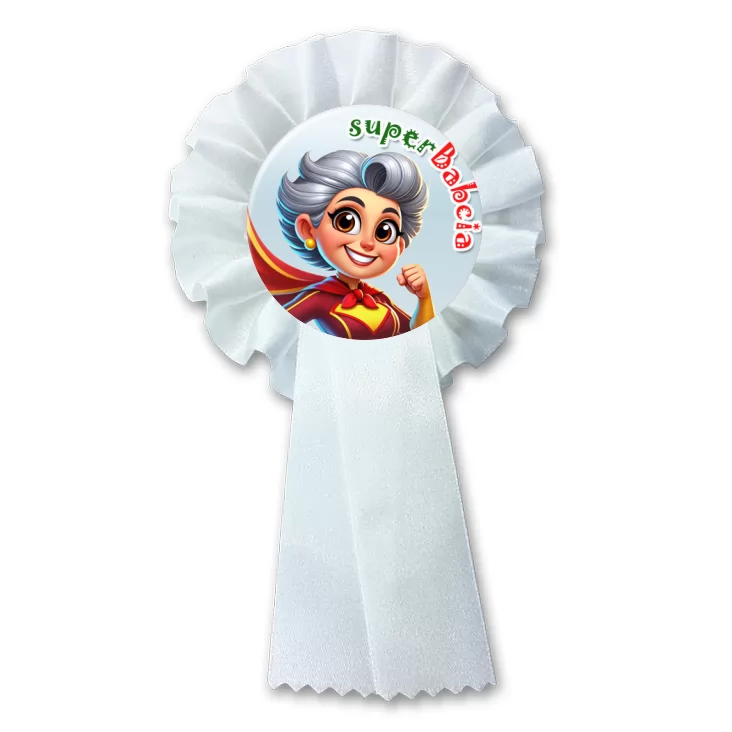 przypinka kotylion superBabcia