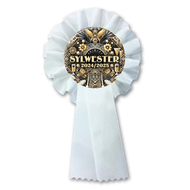 przypinka kotylion Sylwester w stylu lat 20