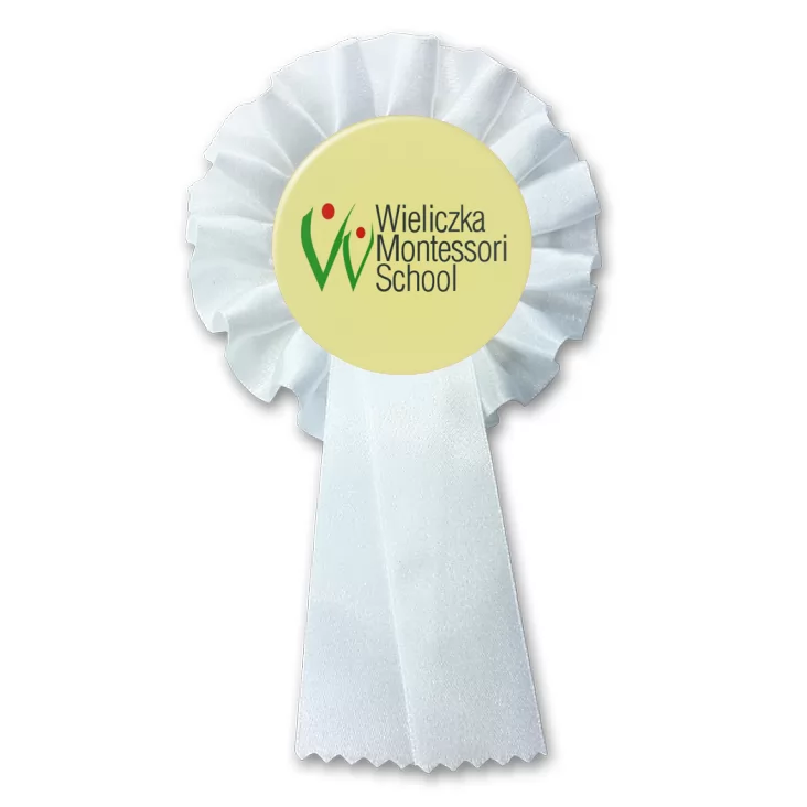 przypinka kotylion Wieliczka Montessori School