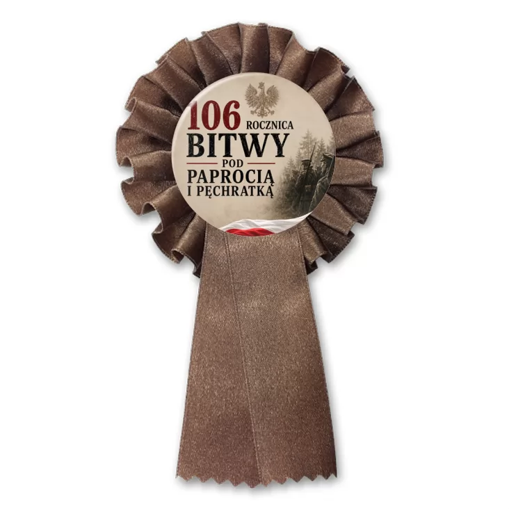 przypinka kotylion 106. rocznica Bitwy pod Paprocią