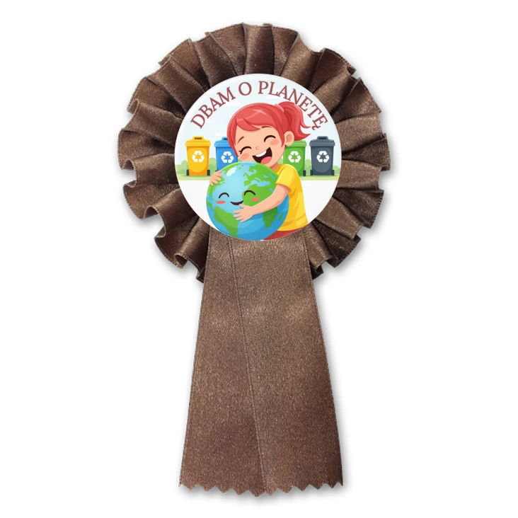 przypinka kotylion Dbam o planetę