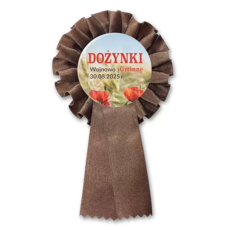 przypinka kotylion Dożynki Gminne Wojnowo 2025