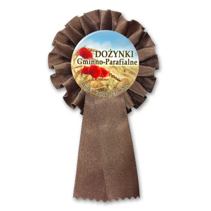 przypinka kotylion Dożynki Gminno-Parafialne Wólka Kańska