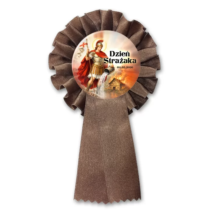 przypinka kotylion Dzień Strażaka Patron strażaków św. Florian