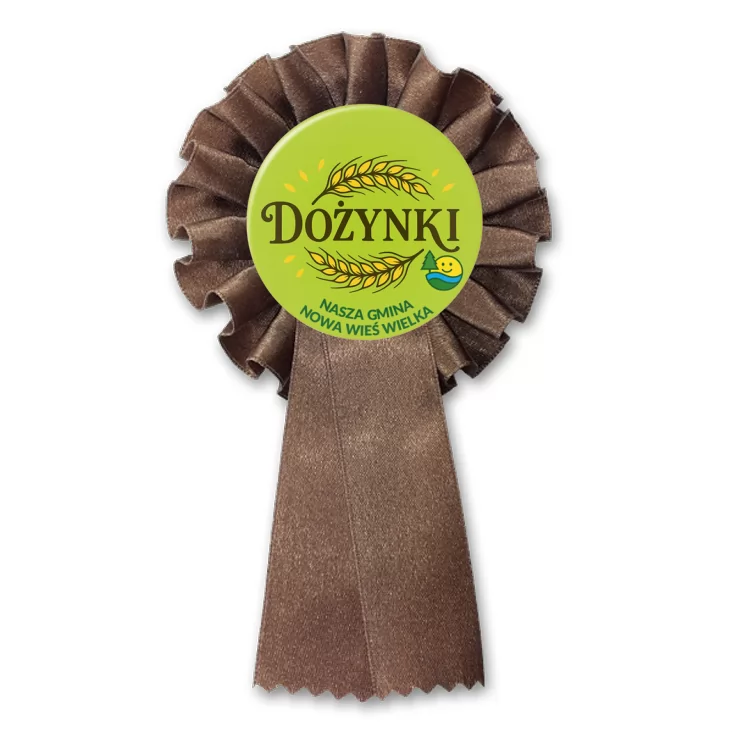 przypinka kotylion Gmina Nowa Wieś Wielka Dożynki