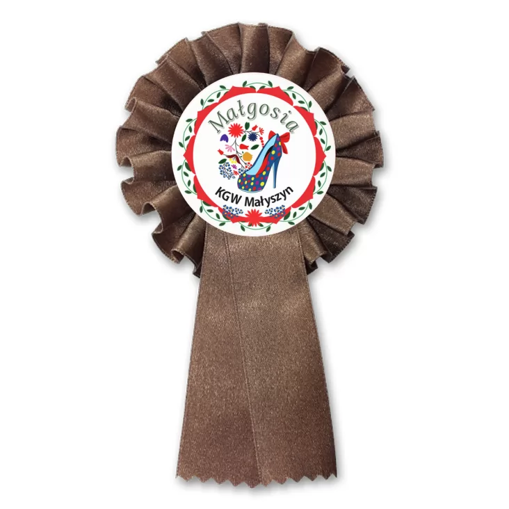 przypinka kotylion KGW Małyszyn