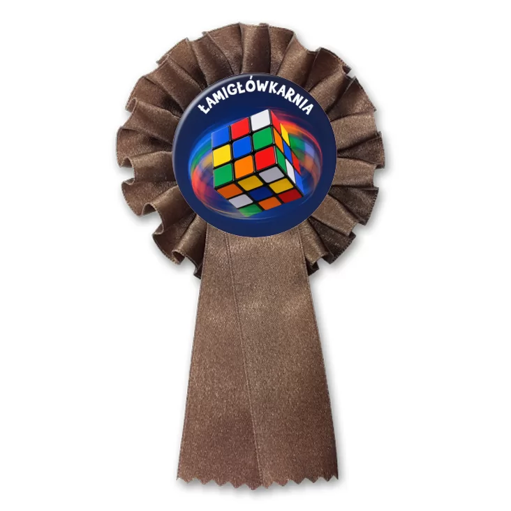 przypinka kotylion Łamigłówkarnia