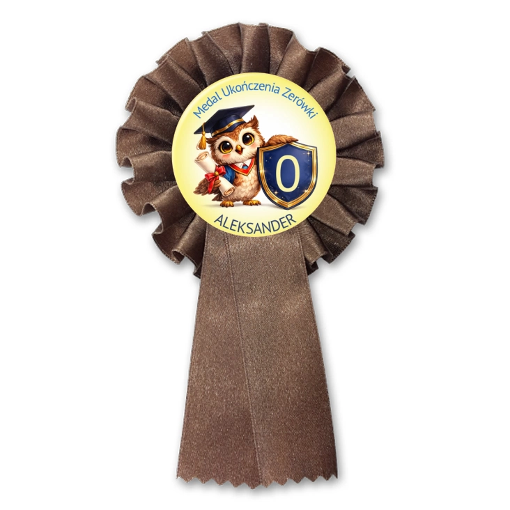 przypinka kotylion Medal ukończenia zerówki