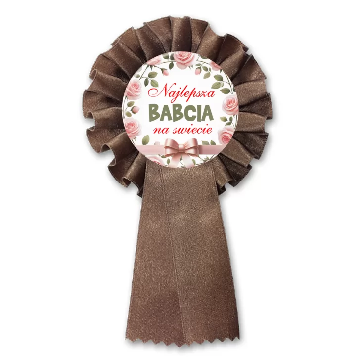 przypinka kotylion Najlepsza babcia