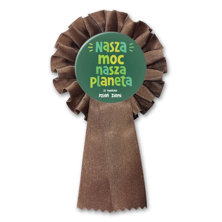 przypinka kotylion Nasza moc, nasza planeta