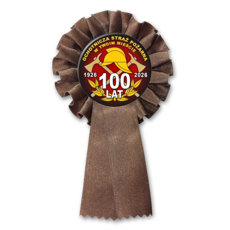 przypinka kotylion Ochotnicza Straż Pożarna Jubileusz