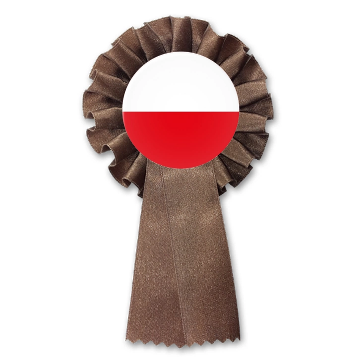 przypinka kotylion Polska biało-czerwona flaga