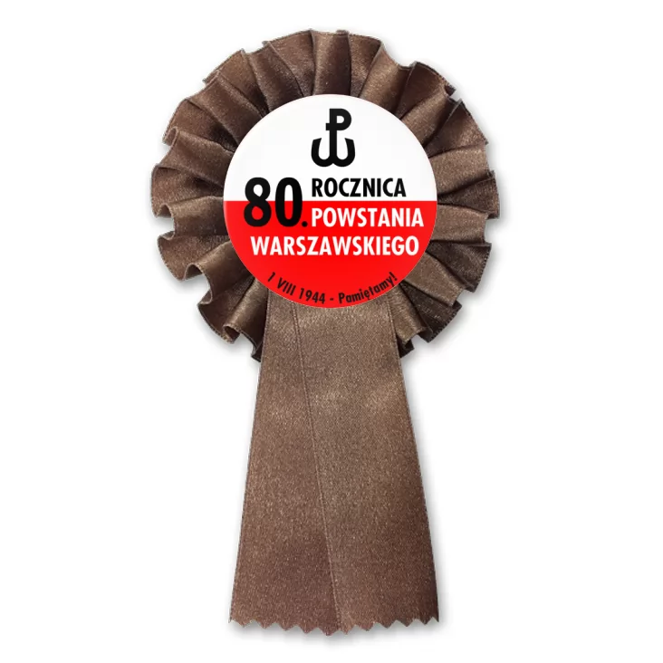 przypinka kotylion 80. rocznica Powstania Warszawskiego